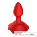 Crushious Giulietta Red - Wibrująca Rotacyjna Zatyczka z Pilotem 7,7 cm Crushious