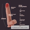 Crushious Inviktus 23 cm - anatomiczny model z płynnego silikonu, beżowy Crushious