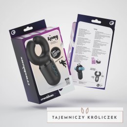 Crushious Kong Black - Automatyczna maszyna intymna z funkcją nacisku i wibracji Crushious