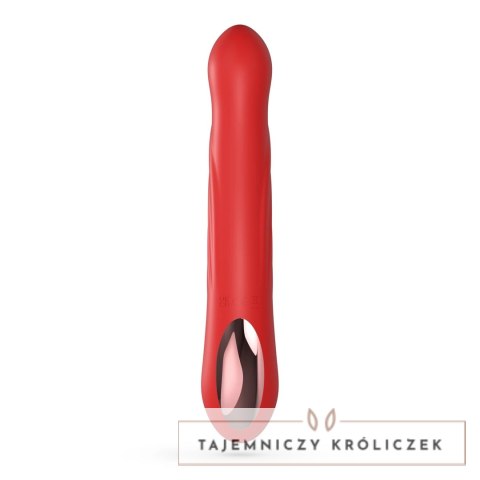 Crushious Lapin Red - wielofunkcyjny masażer intymny z ruchomym trzonem Crushious