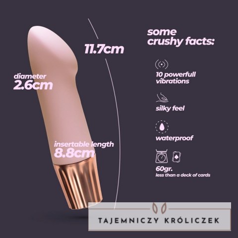 Crushious Mellow Angler Mini masażer strefy G rożowy kompaktowy Crushious