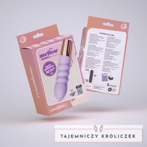 Crushious Mellow Bubbles Mini Wibrujący Masażer Lavender 11 cm Crushious