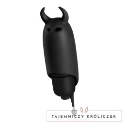 Crushious O-Pet Devil Czarny - Mini Wibrująca Kapsułka 10 Trybow 9,2 cm Crushious