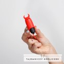 Crushious O-Pet Devil Wibrujący Mini Masażer 10 Trybow Czerwony 9,2 cm Crushious