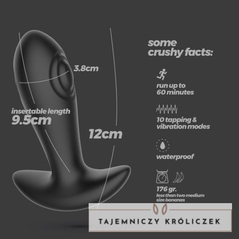Crushious Octo czarny - model analityczny z funkcją stukania i pilotem Crushious