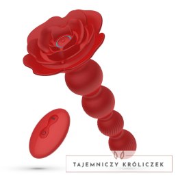 Crushious Rosaline Red - Model rotacyjny z pilotem, silikonowy 19 cm Crushious