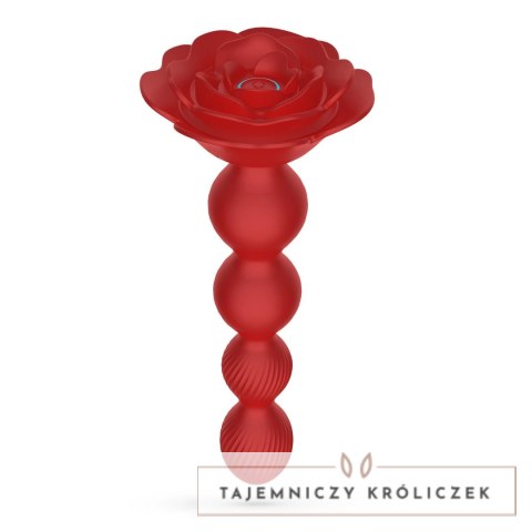 Crushious Rosaline Red - Model rotacyjny z pilotem, silikonowy 19 cm Crushious