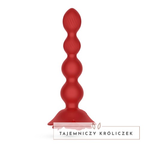 Crushious Rosaline Red - Model rotacyjny z pilotem, silikonowy 19 cm Crushious