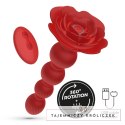 Crushious Rosaline Red - Model rotacyjny z pilotem, silikonowy 19 cm Crushious