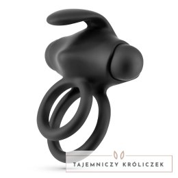 Crushious Thumper czarny pierścień wibrujący z pilotem, silikonowy Crushious