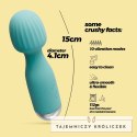 Crushious Wanderlust Mini Wand Masażer Miętowy 15 cm USB Wodoodporny Crushious