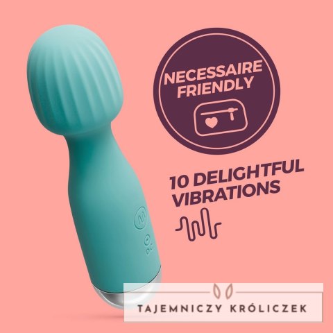 Crushious Wanderlust Mini Wand Masażer Miętowy 15 cm USB Wodoodporny Crushious
