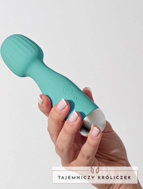 Crushious Wanderlust Mini Wand Masażer Miętowy 15 cm USB Wodoodporny Crushious