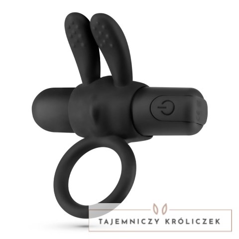 Crushious Wonka czarny pierścień intymny z wibrującym modułem USB Crushious