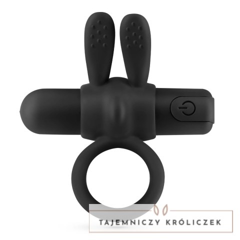 Crushious Wonka czarny pierścień intymny z wibrującym modułem USB Crushious