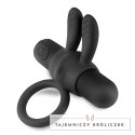 Crushious Wonka czarny pierścień intymny z wibrującym modułem USB Crushious