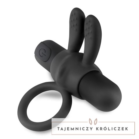 Crushious Wonka czarny pierścień intymny z wibrującym modułem USB Crushious