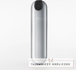 Crushious iMoan Srebrny Wibrujący Mini Masażer USB 10 Trybow 7,6 cm Crushious