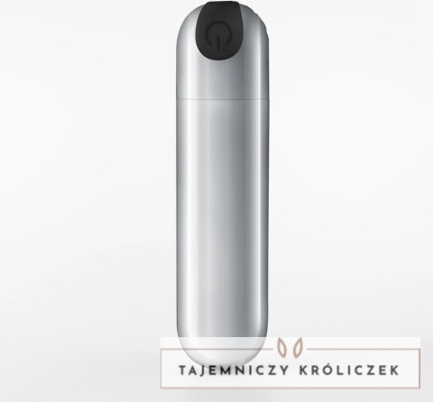 Crushious iMoan Srebrny Wibrujący Mini Masażer USB 10 Trybow 7,6 cm Crushious