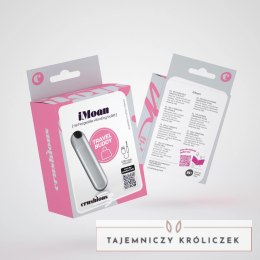 Crushious iMoan Srebrny Wibrujący Mini Masażer USB 10 Trybow 7,6 cm Crushious