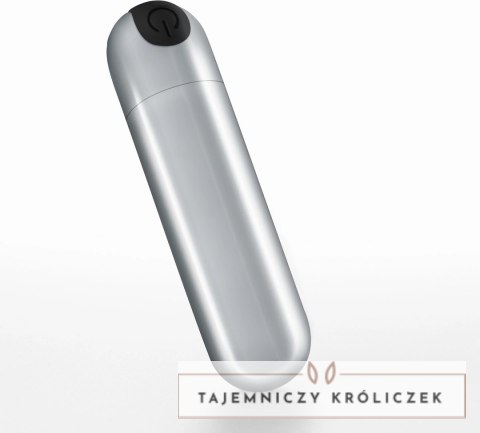 Crushious iMoan Srebrny Wibrujący Mini Masażer USB 10 Trybow 7,6 cm Crushious
