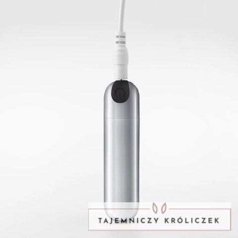 Crushious iMoan Srebrny Wibrujący Mini Masażer USB 10 Trybow 7,6 cm Crushious