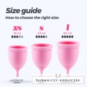 Minerva Zestaw Kubeczkow Menstruacyjnych S i L Rożowe + Woreczek Crushious