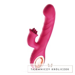 Mirenca Wiggle Rabbit Pink - wielofunkcyjny masażer silikonowy 22,5 cm Crushious