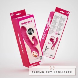 Mirenca Wiggle Rabbit Pink - wielofunkcyjny masażer silikonowy 22,5 cm Crushious