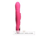 Mirenca Wiggle Rabbit Pink - wielofunkcyjny masażer silikonowy 22,5 cm Crushious