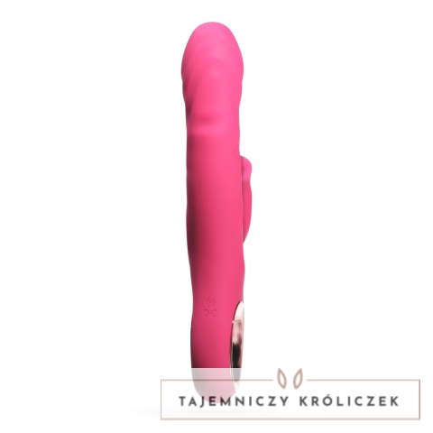 Mirenca Wiggle Rabbit Pink - wielofunkcyjny masażer silikonowy 22,5 cm Crushious