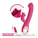 Mirenca Wiggle Rabbit Pink - wielofunkcyjny masażer silikonowy 22,5 cm Crushious