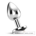 Crushious Bijou Anal Plug Large Czarny z Kryształem 8cm 4,1cm Crushious