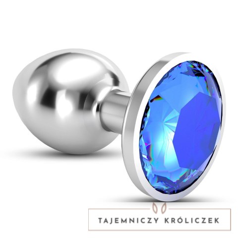 Crushious Bijou Plug dekoracyjny Large niebieski metalowy 8cm Crushious