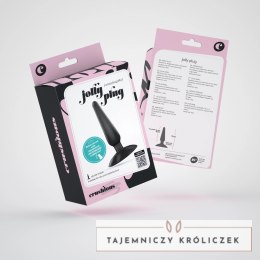 Crushious Jolly Black - anatomiczny korek z przyssawką, 9 cm Crushious
