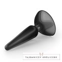Crushious Jolly Black - anatomiczny korek z przyssawką, 9 cm Crushious