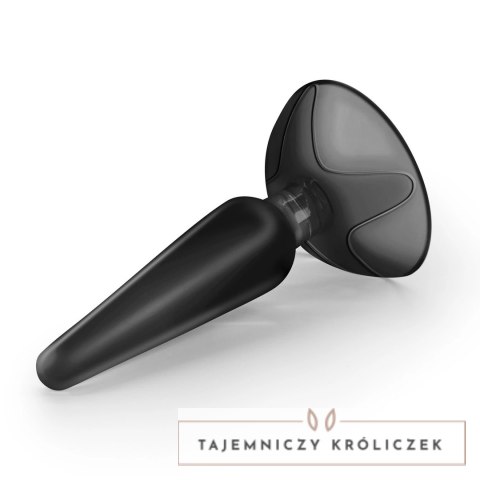 Crushious Jolly Black - anatomiczny korek z przyssawką, 9 cm Crushious