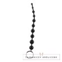 Crushious Pearly Touch łańcuch silikonowy z 10 kulkami, czarny 25,4 cm Crushious