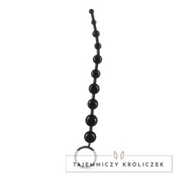 Crushious Pearly Touch łańcuch silikonowy z 10 kulkami, czarny 25,4 cm Crushious