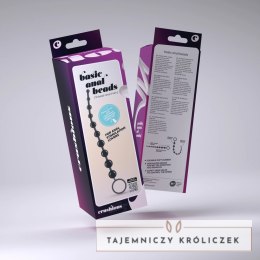 Crushious Pearly Touch łańcuch silikonowy z 10 kulkami, czarny 25,4 cm Crushious