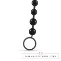 Crushious Pearly Touch łańcuch silikonowy z 10 kulkami, czarny 25,4 cm Crushious