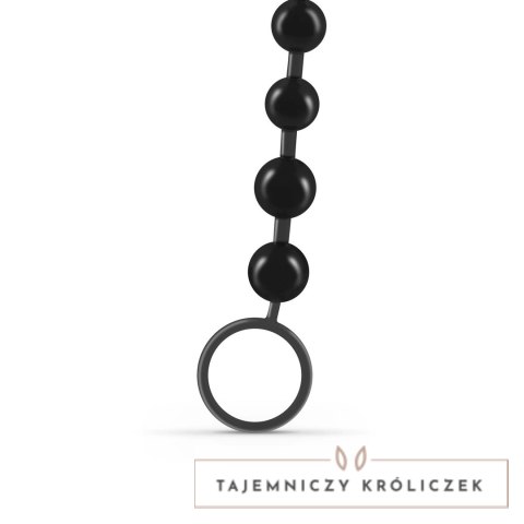 Crushious Pearly Touch łańcuch silikonowy z 10 kulkami, czarny 25,4 cm Crushious