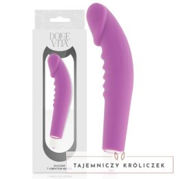Dolce Vita Classic Violet - silikonowy model intymny 7 trybow 158 mm DOLCE VITA