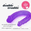 Double Trouble Podwojny Model Intymny 27 cm Fioletowy, elastyczny Crushious