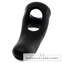 Hunkyjunk Buzzfuck Taint Vibe Sling Tar Ice - model z wibracją, elastyczny Hunkyjunk