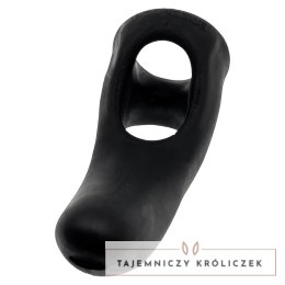 Hunkyjunk Buzzfuck Taint Vibe Sling Tar Ice - model z wibracją, elastyczny Hunkyjunk
