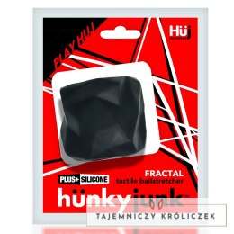 Hunkyjunk Fractal Tactile Ballstretcher Tar Ice - elastyczny pierścień Plus+SILICONE Hunkyjunk