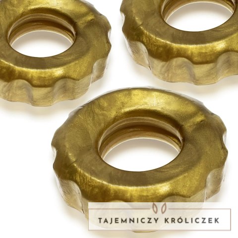 Hunkyjunk Super Huj 3-pack Elastyczne Pierścienie Metallic Bronze Hunkyjunk