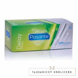 Pasante Delay 144 szt. prezerwatywy z systemem opoźniającym 53 mm Pasante
