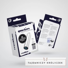 Quackers White - Kompaktowy Wibrujący Model USB 10 Trybow ABS 8,6 cm Crushious